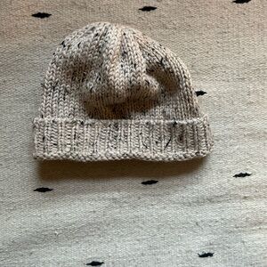 Hand Knit 100% wool beanie